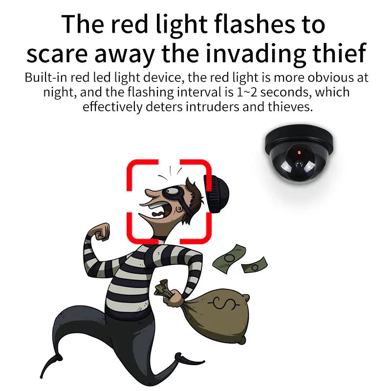 caméra surveillance transparente moderne noire blanche intérieure vis instructions piles