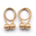 boucles rideaux moderne aimant puissant tissé opacité bleu rose marron attachement chambre salon cuisine