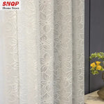 rideau blanc fleurs transparent classique fenêtre française polyester brodé