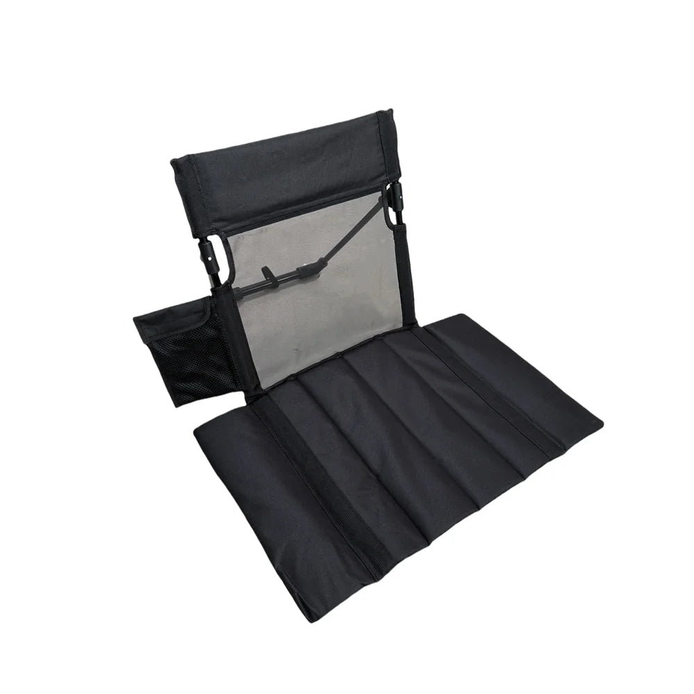 chaise pliable moderne portable clips sac rangement beige noir extérieur camping plage
