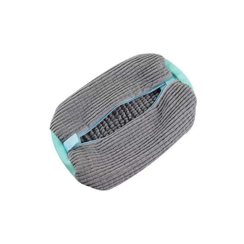 sac lavage chaussures réutilisable polyester doux jaune bleu corduroy mesh utilitaire machine laver baskets