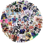 sticker disney personnages anime adhésifs divers couleurs blanc noir bleu rouge transparent PVC
