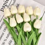 tulipes artificielles orange jaune bleu rose blanc modernes extérieures 10 pièces