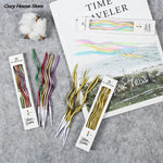 Bougies flexibles multicolores rayures modernes or vert rose violet adhésif festives enfants