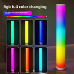 lampe cylindrique multicolore gradient moderne led télécommande sans ombre portable