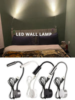 lampe murale led moderne bras articulé réglable lecture chambre blanche noir
