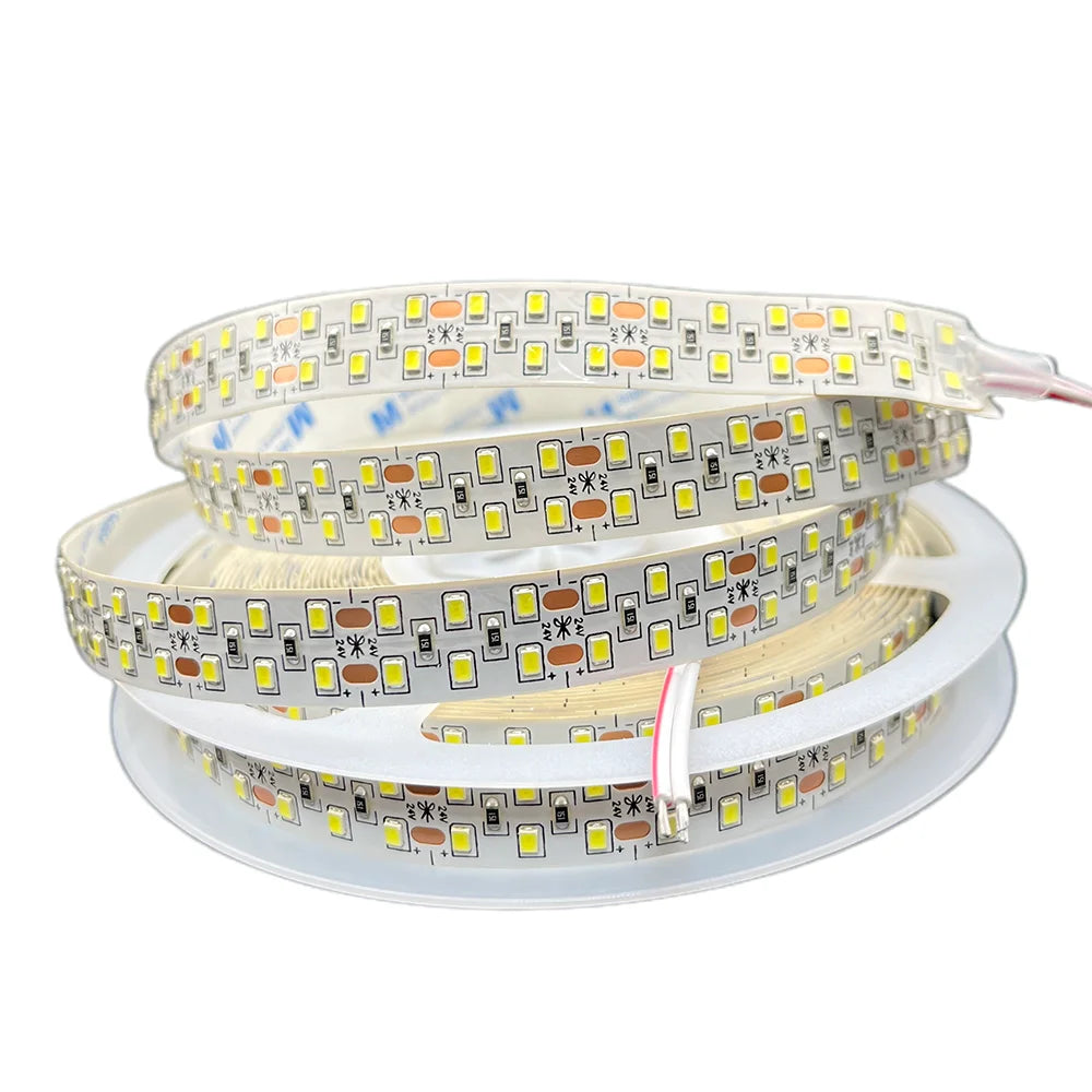ruban led blanc moderne 24v 10000k 240leds/m adhésif carrés jaunes