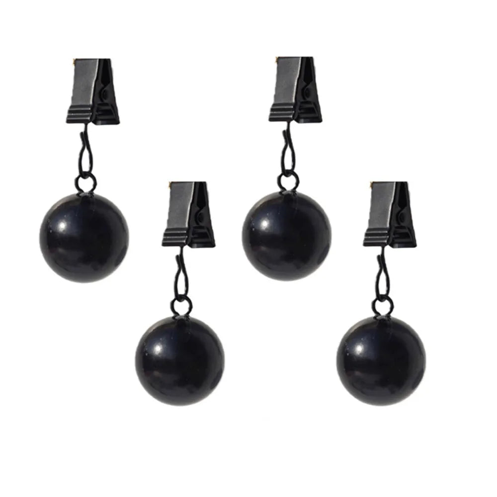 clips nappes noirs ronds brillants texturés modernes simples 5.7cm 2.2cm 6cm 2.5cm clips boule