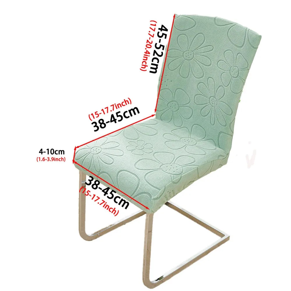 housse chaise polyester moderne fleuri bleu vert rose orange gris antidérapante salon