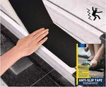 tapis antidérapants escaliers gris clair texture micro adhésif prédécoupés rouleau sans couture