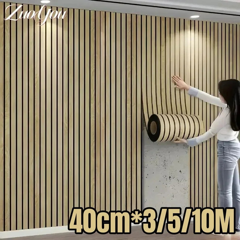 papier peint vinyle moderne imitation bois grain horizontal résistant eau cuisine chambre salon rouleaux