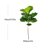Plante artificielle ficus grande feuilles vert moderne décoration extérieure intérieure 100cm 150cm