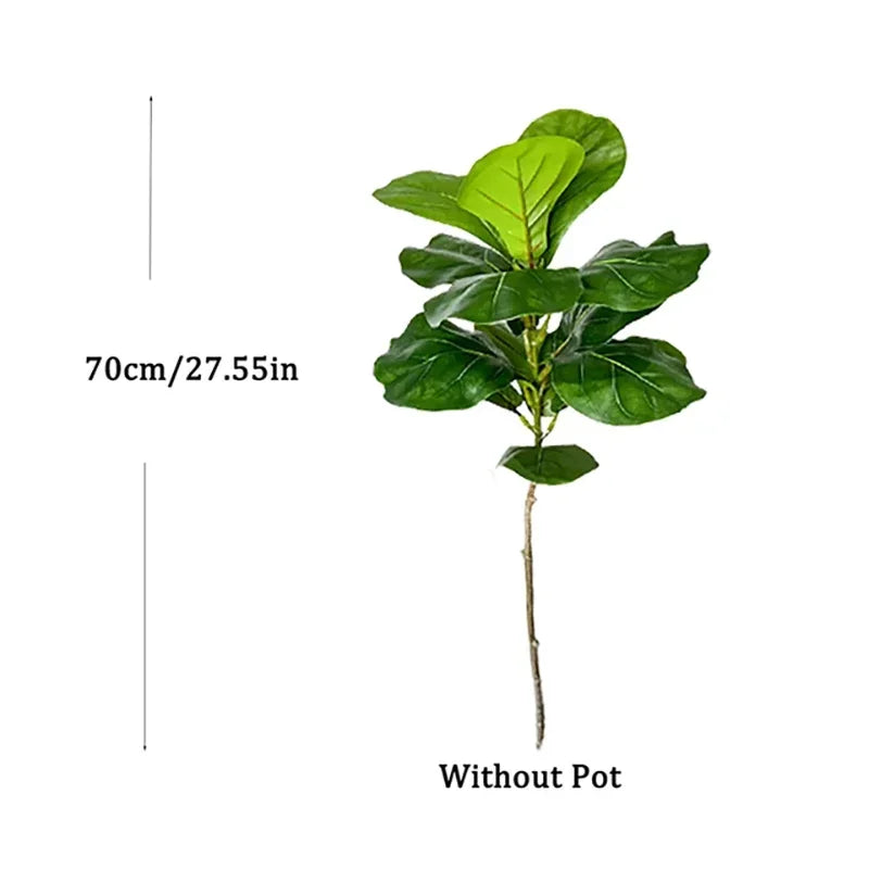 Plante artificielle ficus grande feuilles vert moderne décoration extérieure intérieure 100cm 150cm
