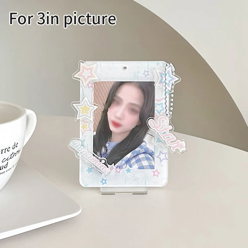 cadre photo transparent kpop coeurs papillons now playing angel puppy mignon rétro