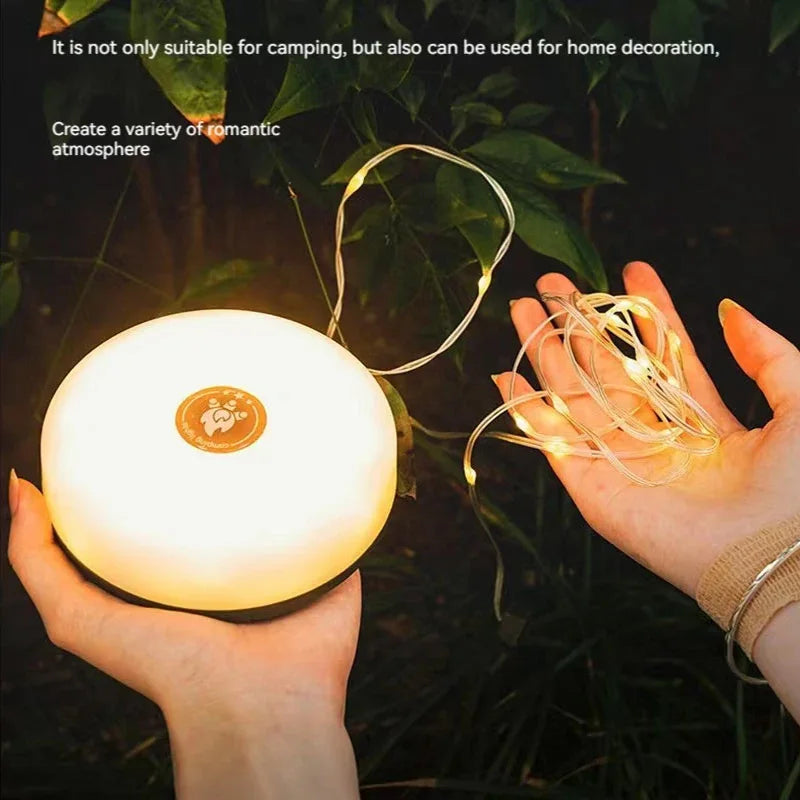 lampe camping led rechargeable blanc vert olive moderne aimant lisse pratiqueextérieur jardin camping