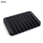 support savon silicone blanc gris rayures moderne facile nettoyer douche salle bain