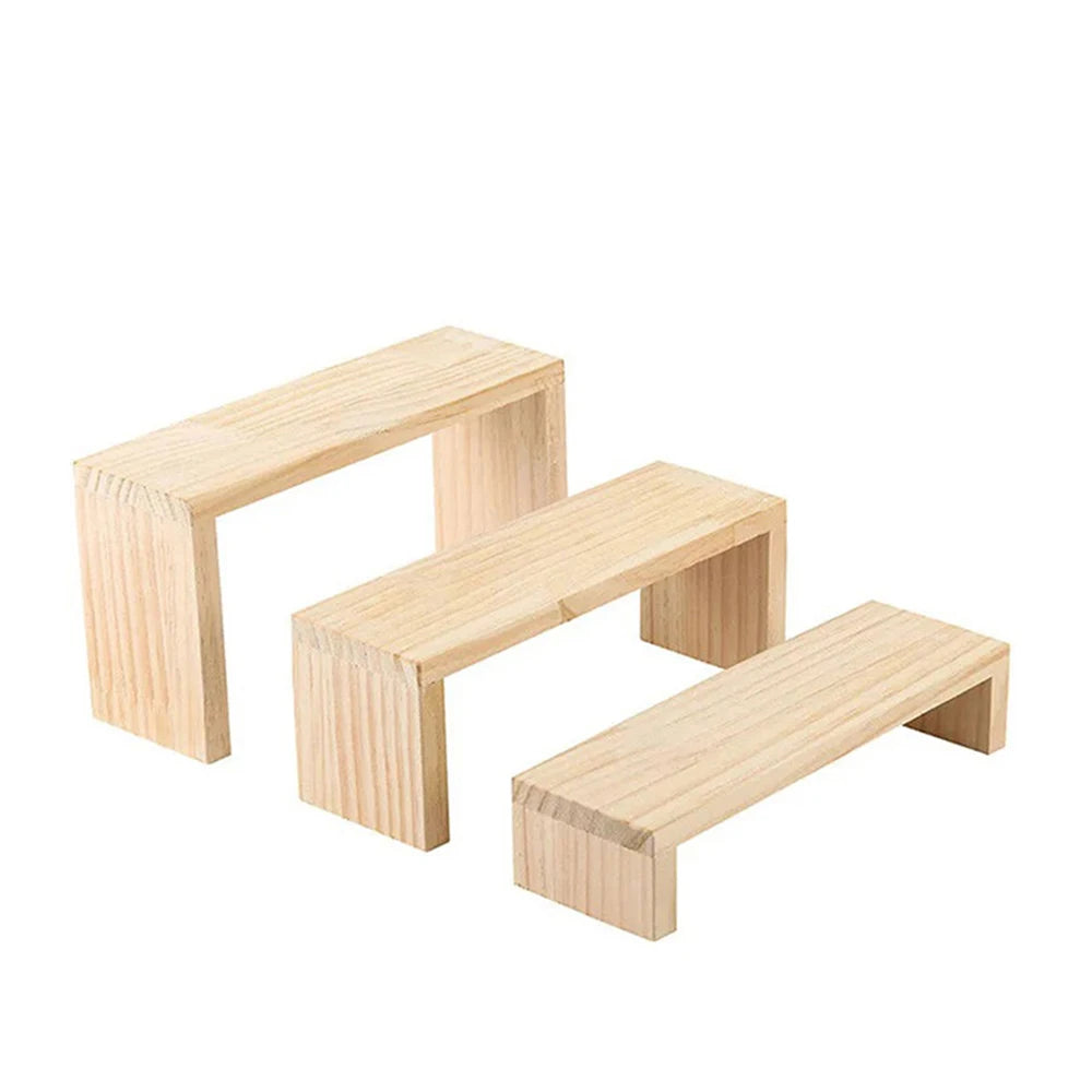 présentoir bois support figurine poupée parfum boîte aveugle cupcakes bijoux organisation écologique multifonctionnel salon