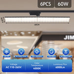 projecteurs led rail noir moderne 30w 60w 30cm 60cm facile certifiés cecccrohs