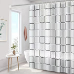 rideau douche moderne transparent rose aimants lestés blanc gris respectueux environnement