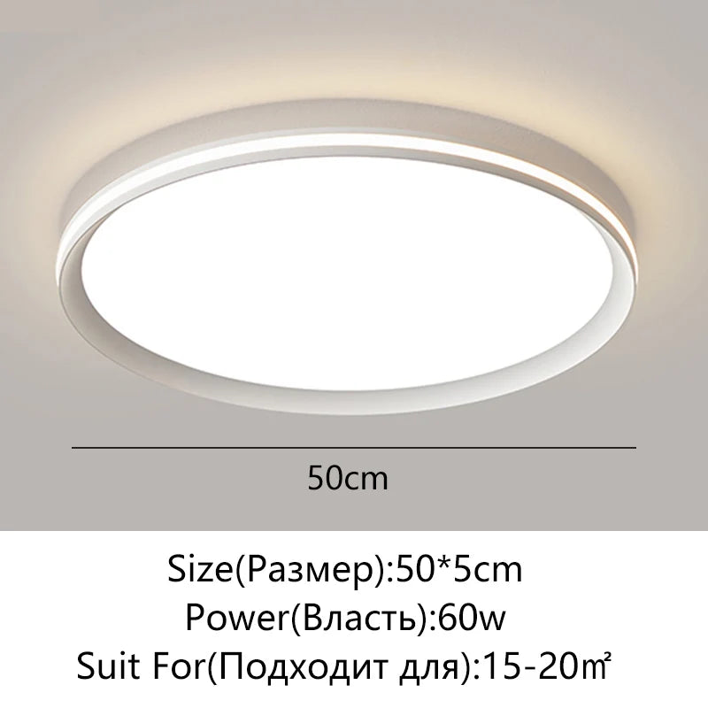plafonnier led moderne blanc beige rond flux lumineux variable toucher interrupteur monté surface