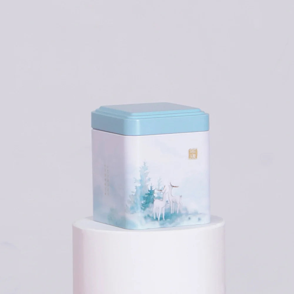 boîtes rangement métal bleu motifs floraux classiques respectueux environnement pliables