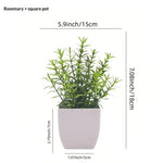 plantes artificielles feuilles vertes violettes moderne minimaliste sans entretien décoration intérieure extérieure pot carré