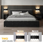 applique murale led moderne noire ip66 extérieur intérieur 110v 220v led