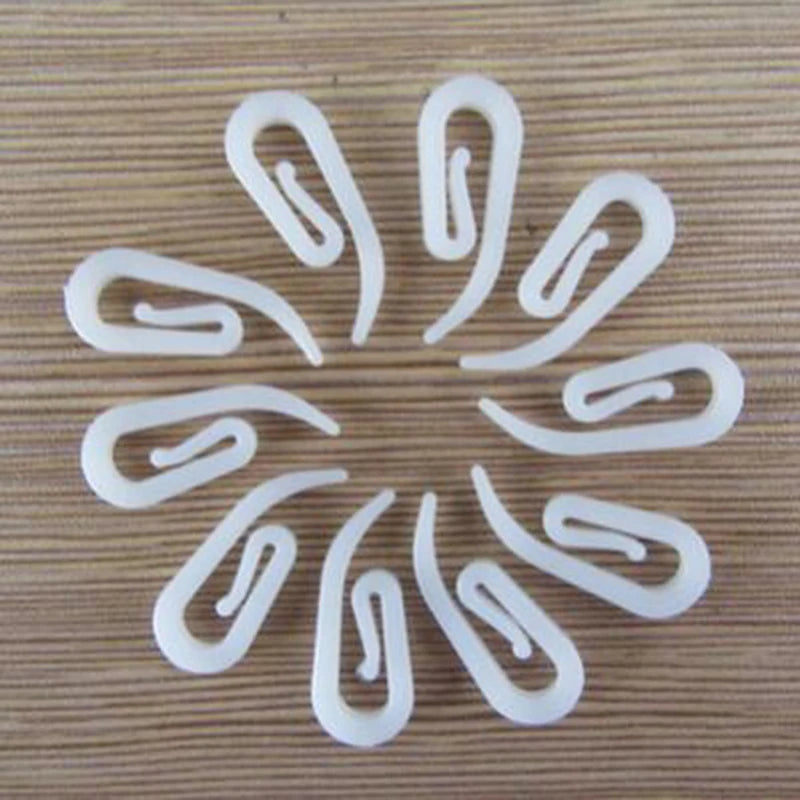 clips papier blancs simples accessoires organisation 100 pièces plastique pp qualité durable économiques