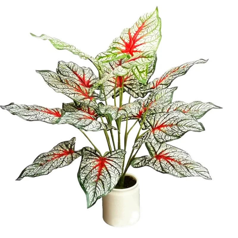 plantes artificielles vertes extérieures décoration jardin feuilles naturelles modernes tringle fixations textures variées