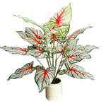 plantes artificielles vertes extérieures décoration jardin feuilles naturelles modernes tringle fixations textures variées