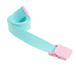 ceintures enfant toile rouge violet bleu clair jaune rose blanc beige