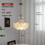 lampe suspendue blanc doré éventails classique vintage chaîne certifications sécuritéfluxlumineuxfaible