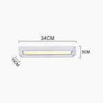 éclairage moderne applique murale led rotative étanche noir blancextérieur patio jardin fixations lisses minimaliste