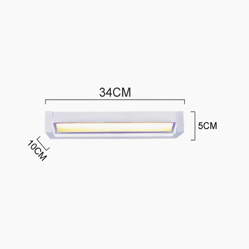 éclairage moderne applique murale led rotative étanche noir blancextérieur patio jardin fixations lisses minimaliste