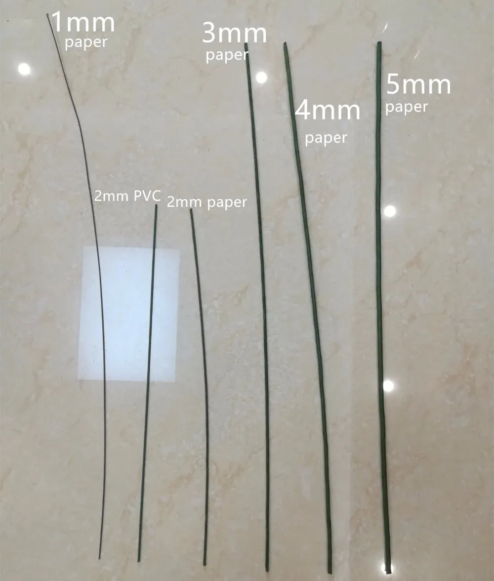 fil papier vert foncé lisse opacité simple décoration maison diy branche fleur artificielleintérieur noël
