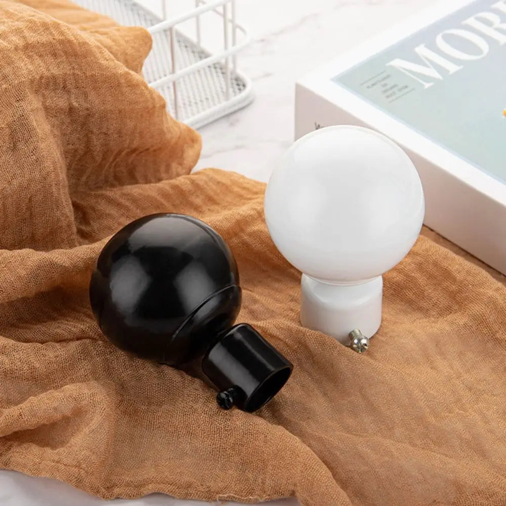 boules rideau moderne perforées noir blanc accessoires voilures fixations différentes tailles inclusées