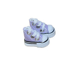 chaussures sport miniatures toile coton classiques baskets couleurs variées opaques enfants accessoires poupées