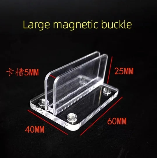 clip magnétique acrylique transparent moderne fonctionnel affiche support publicitaire clips