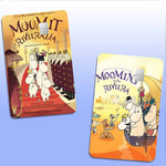 autocollants dessin animé moomins riviera carte bancaire réutilisable waterproof orange illustration classique