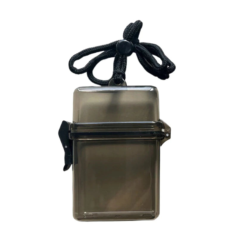 porte cartes photo étanche réutilisable moderne clips transparent plastique rangement outils cartes chống bụi