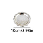 plateau decoratif or argent ornements baroques classique vintage boucles oreilles bracelet 7.5cm 10cm 15cm