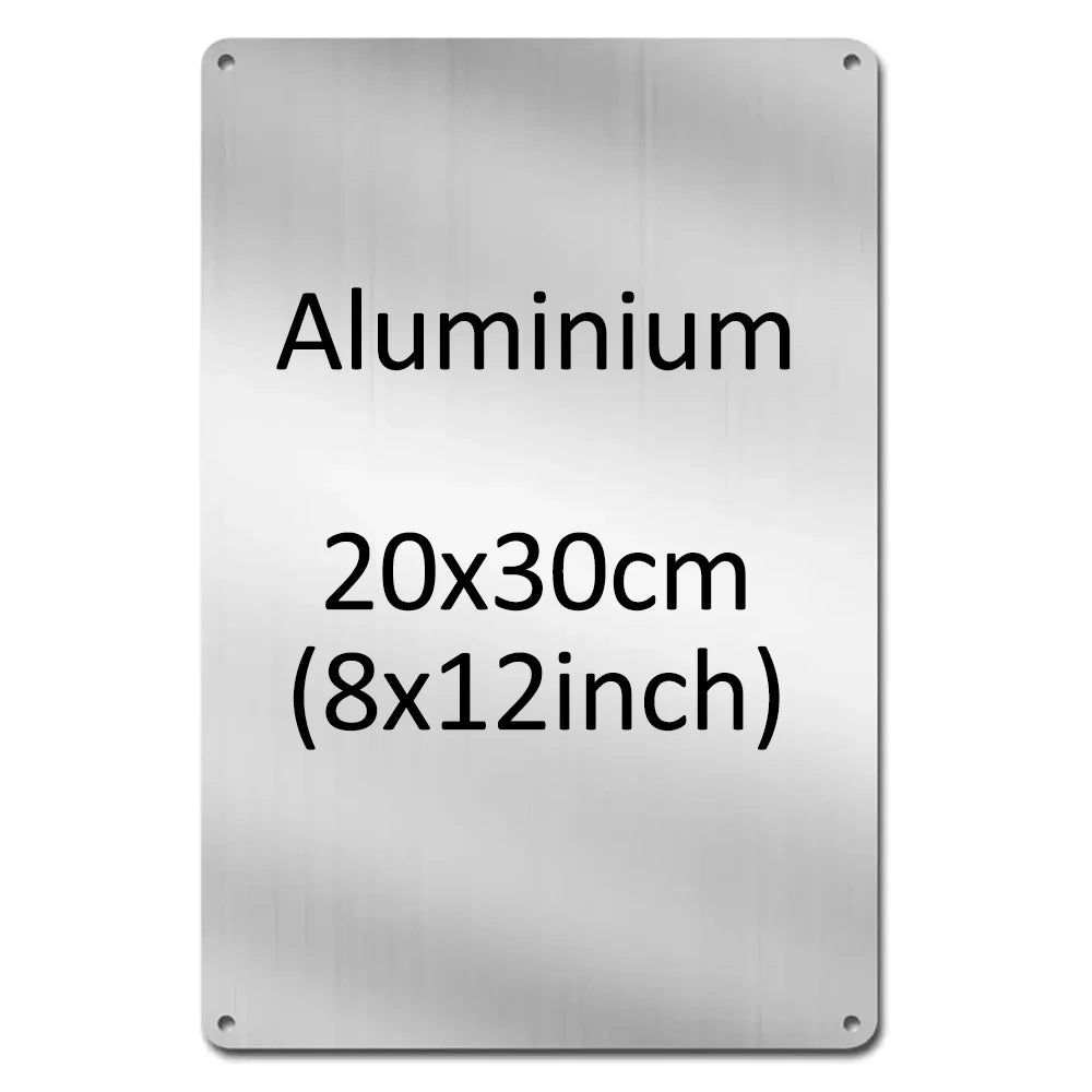 panneau publicitaire personnalisable moderne argenté lisse minimaliste aluminium rectangle