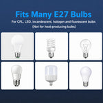 support lampe e27 blanc moderne abs surface ignifuge isolation montée