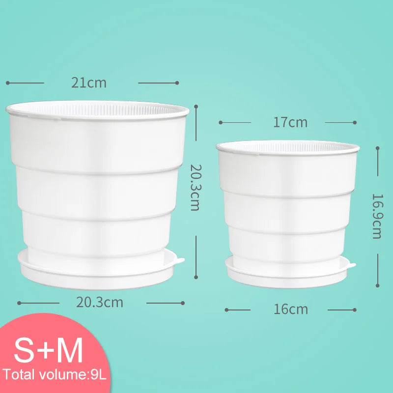 pot fleur plastique blanc rond perforé plantes vertes décoration maison moderne