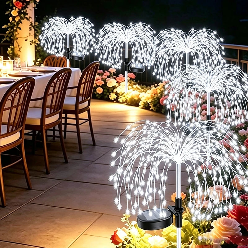 lumière solaire étoiles blanches extérieures moderne fixations piquets jardin décoration vacances led ip65