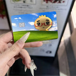 autocollants cartes bancaires dessin animé mignon personnages adhésifs réutilisables imperméables classiques féminins