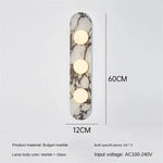 lampes murales modernes blanc marbré globes led étude chambre salon entree