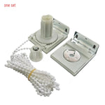 kit fixation rideau blanc moderne bague centrale plaques vis cordelette montage