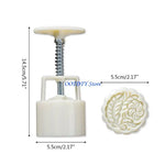 moule silicone pression mooncakes gâteaux chinois motifs floraux géométriques disques interchangeables traditionnels