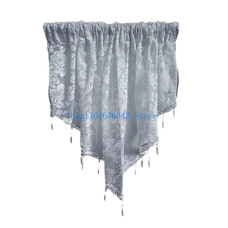 rideaux dentelle blanc gris noir classique élégant translucides tassel blackout